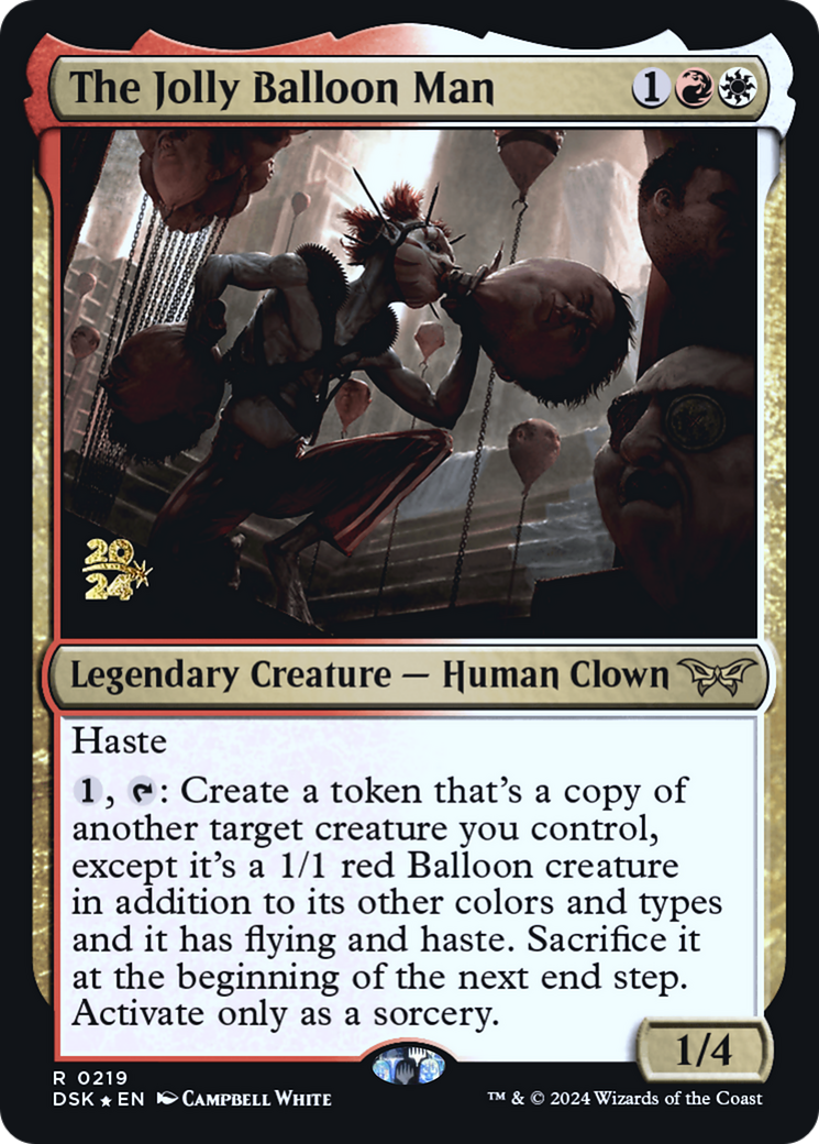 {@R} The Jolly Balloon Man [Duskmourn Prerelease Cards][PR DSK 219]