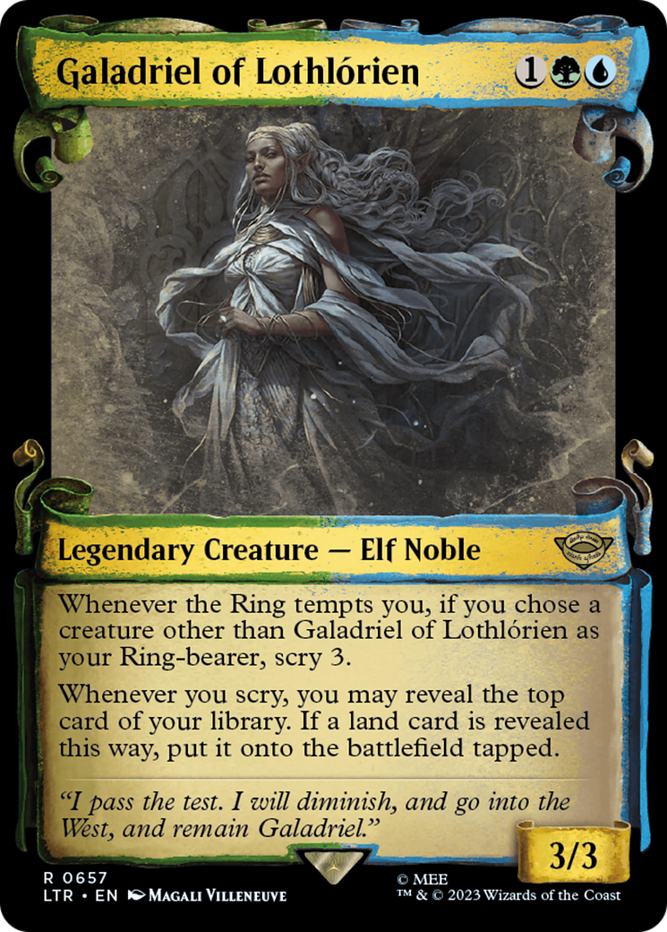 {R} Galadriel of Lothlorien [The Lord of the Rings: Tales of Middle-Earth Showcase Scrolls][LTR 657]