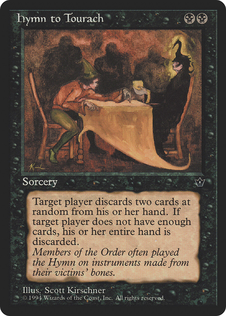 {C} Hymn to Tourach (Scott Kirschner) [Fallen Empires][FEM 38D]