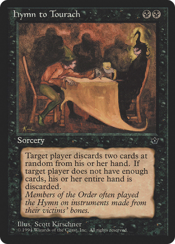 {C} Hymn to Tourach (Scott Kirschner) [Fallen Empires][FEM 38D]