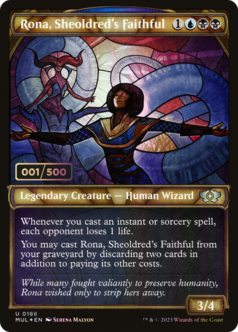 {C} Rona, Sheoldred's Faithful (Serialized) [Multiverse Legends][SR MUL 188]