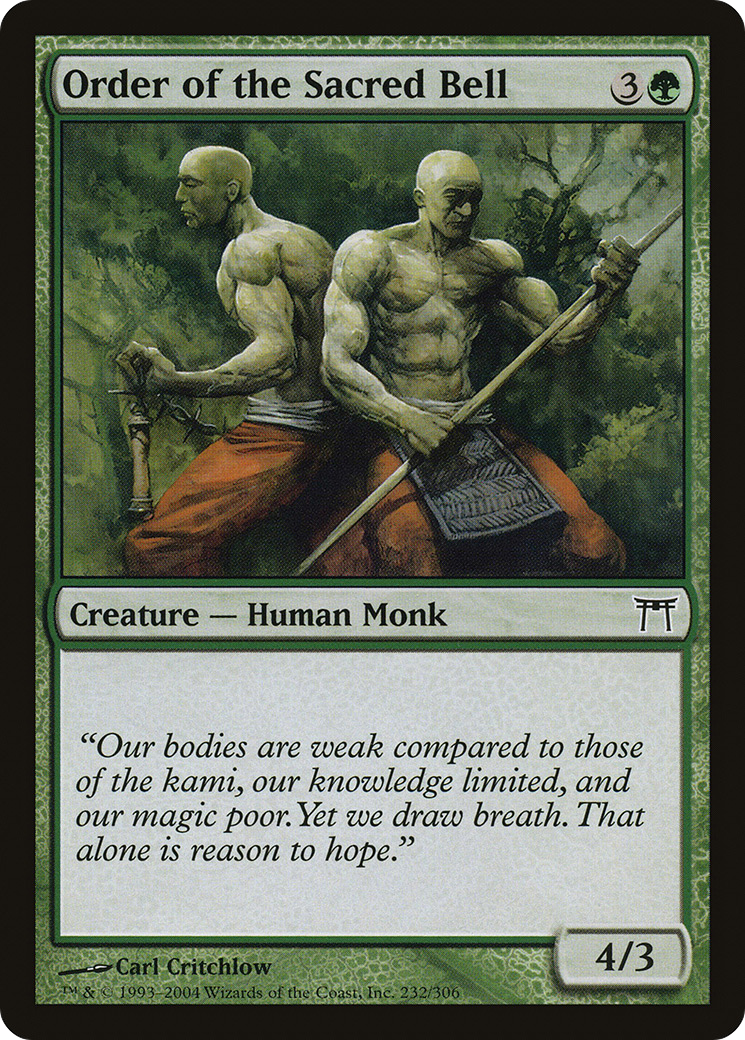 {C} Order of the Sacred Bell [Champions of Kamigawa][CHK 232]