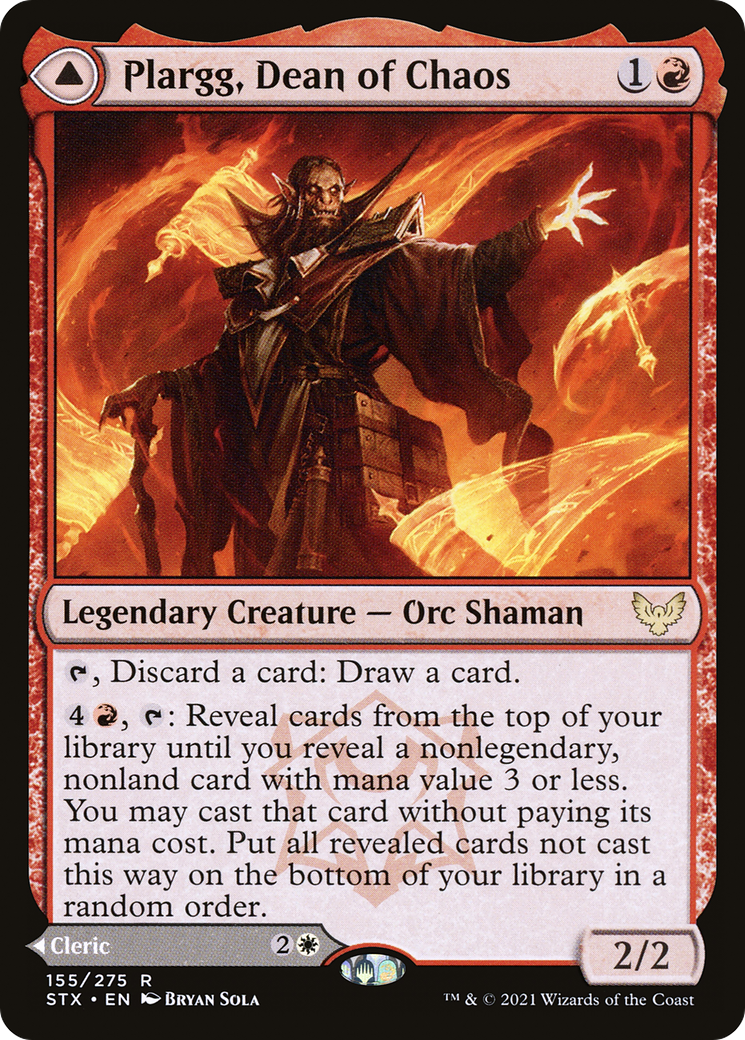 {R} Plargg, Dean of Chaos // Augusta, Dean of Order [Strixhaven: School of Mages][STX 155]