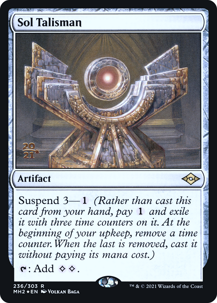 {R} Sol Talisman [Modern Horizons 2 Prerelease Promos][PR MH2 236]