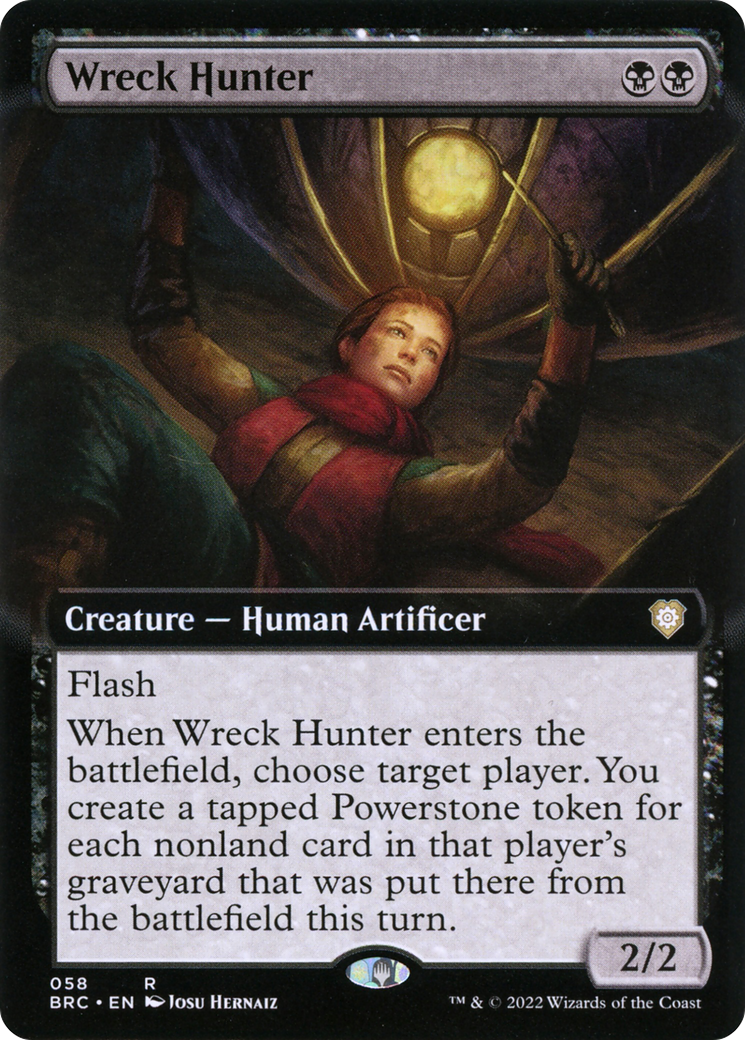 {R} Wreck Hunter (Extended Art) [The Brothers' War Commander][BRC 058]