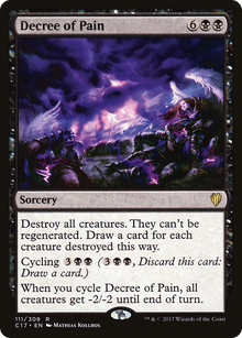 {R} Decree of Pain [Commander 2017][C17 111]