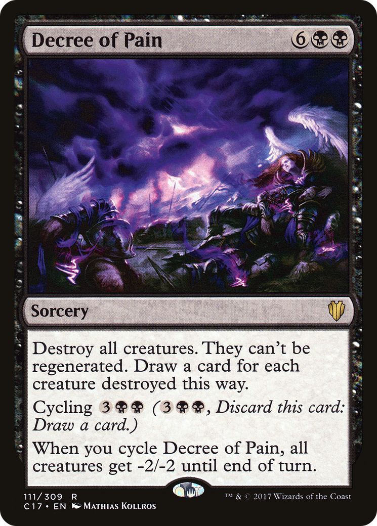 {R} Decree of Pain [Commander 2017][C17 111]