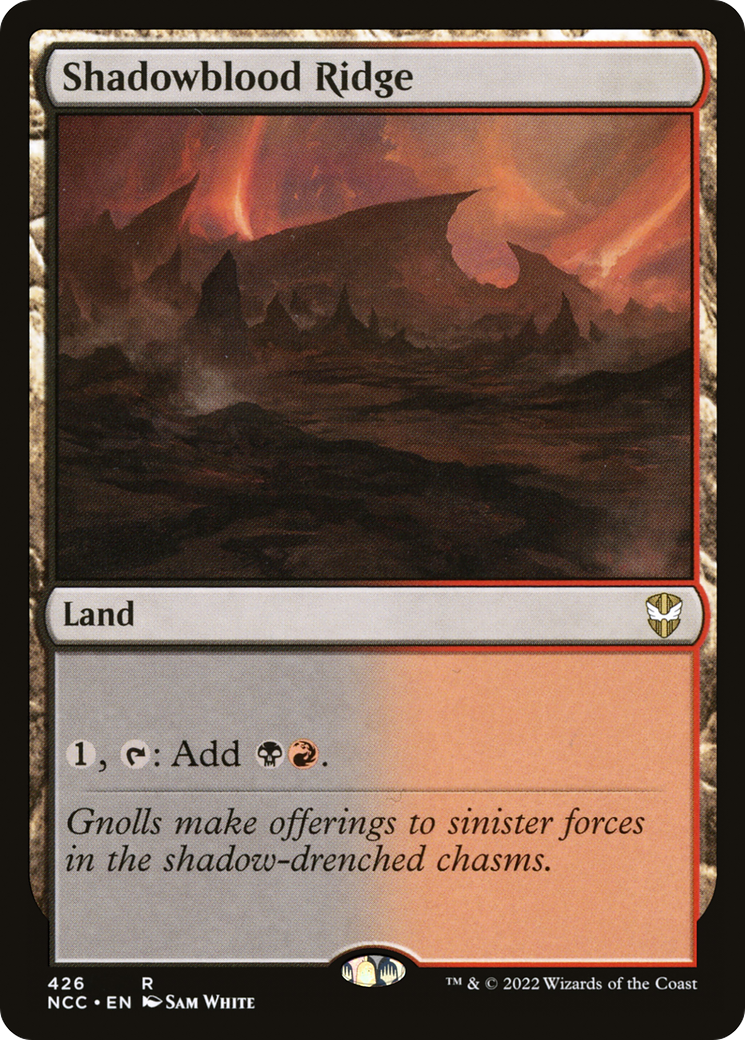 {R} Shadowblood Ridge [Streets of New Capenna Commander][NCC 426]