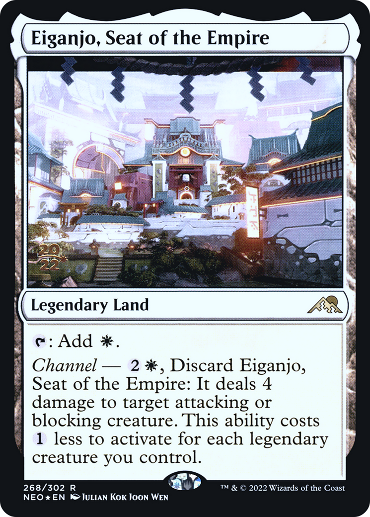{R} Eiganjo, Seat of the Empire [Kamigawa: Neon Dynasty Prerelease Promos][PR NEO 268]