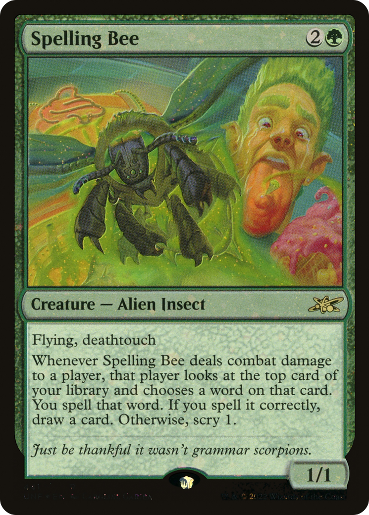 {R} Spelling Bee (Galaxy Foil) [Unfinity][UNF 441]