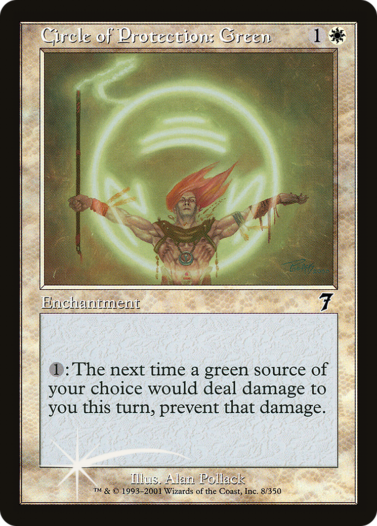 {C} Circle of Protection: Green [Seventh Edition][7ED 008]