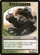 {T} Elemental Token [Dragon's Maze Tokens][TDGM 001]