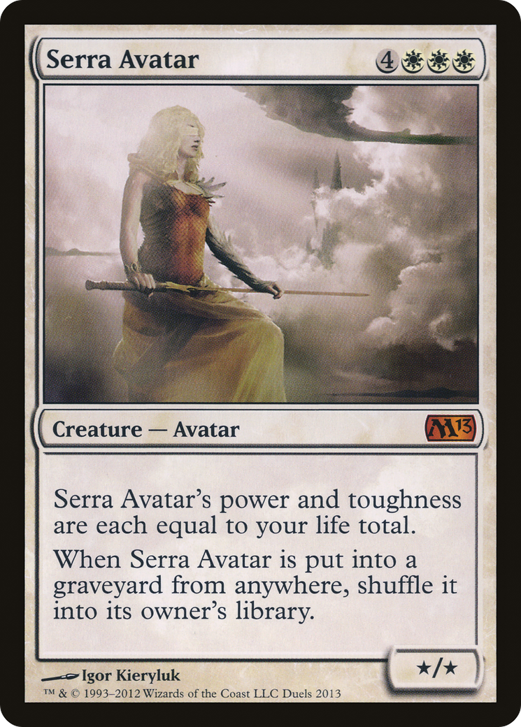 {R} Serra Avatar (Duels of the Planeswalkers Promos) [Duels of the Planeswalkers Promos 2012][PA DP12 002]