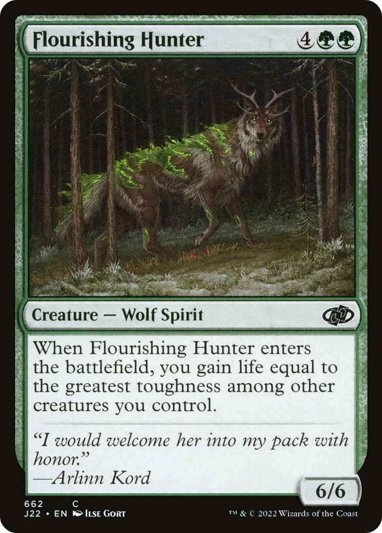 {C} Flourishing Hunter [Jumpstart 2022][J22 662]