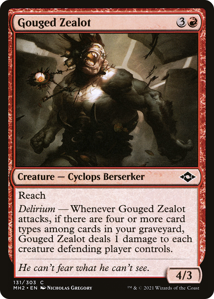 {C} Gouged Zealot [Modern Horizons 2] [MH2 131]