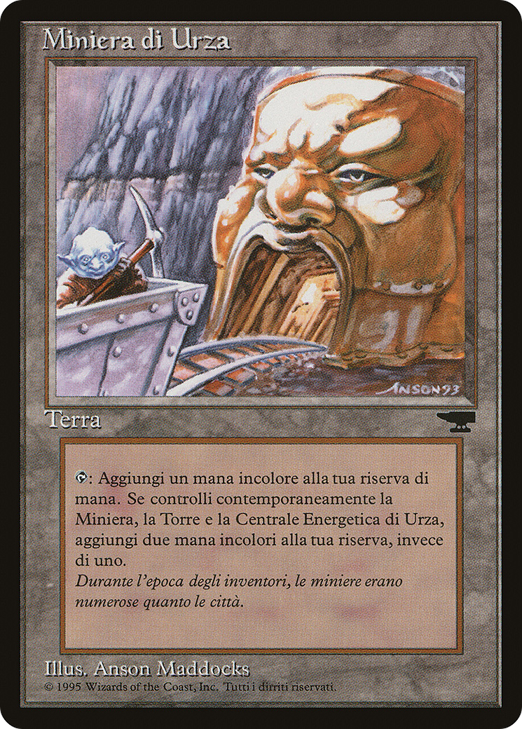 {C} Urza's Mine (Pulley) (Italian) - "Miniera di Urza" [Rinascimento][RIN 177]