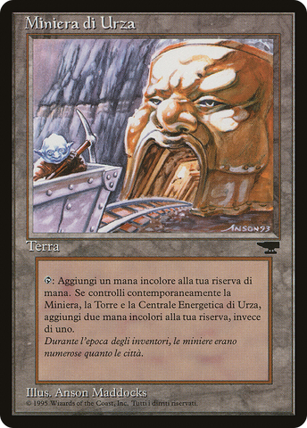 {C} Urza's Mine (Pulley) (Italian) - "Miniera di Urza" [Rinascimento][RIN 177]