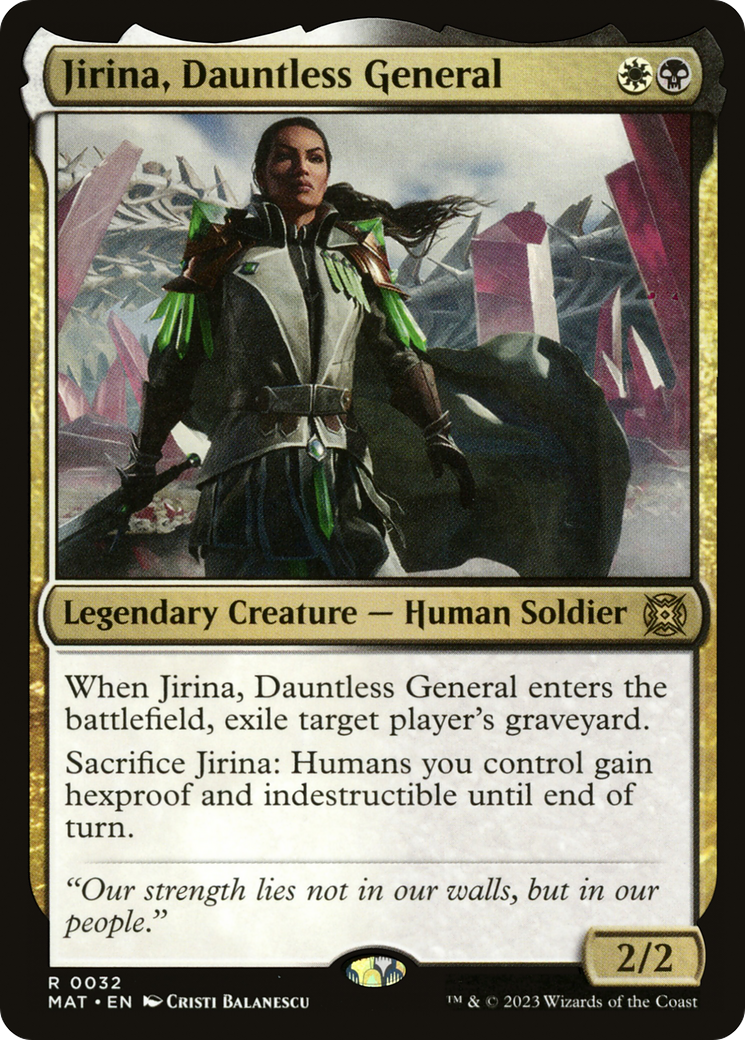 {R} Jirina, Dauntless General [March of the Machine: The Aftermath][MAT 032]