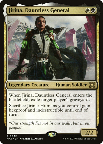 {R} Jirina, Dauntless General [March of the Machine: The Aftermath][MAT 032]
