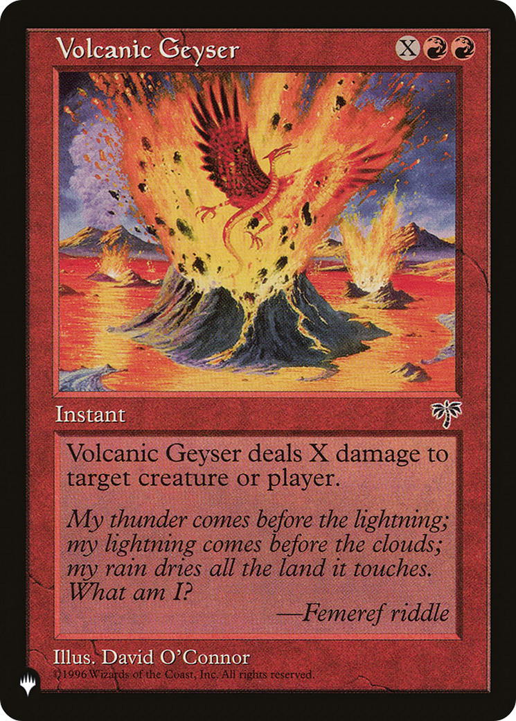 Volcanic Geyser [LIST ]