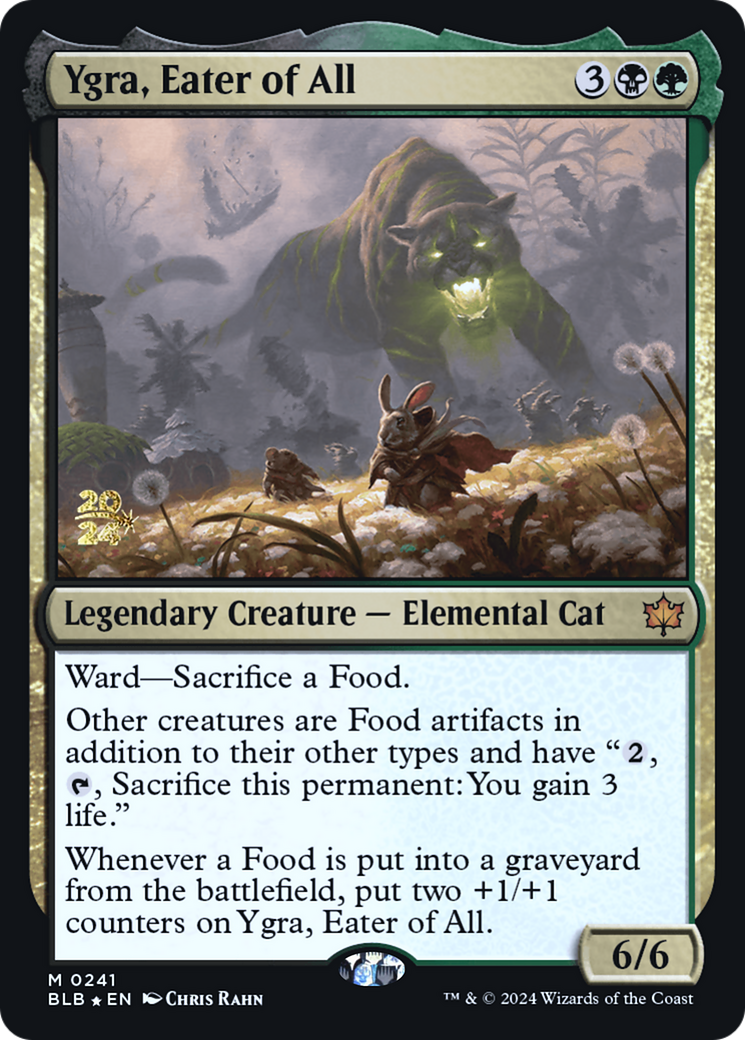 {@R} Ygra, Eater of All [Bloomburrow Prerelease Promos][PR BLB 241]
