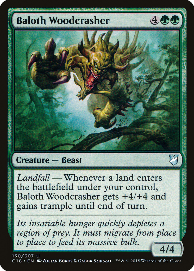 {C} Baloth Woodcrasher [Commander 2018][C18 130]