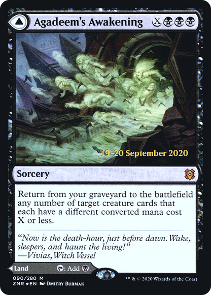 {R} Agadeem's Awakening // Agadeem, the Undercrypt [Zendikar Rising Prerelease Promos][PR ZNR 090]