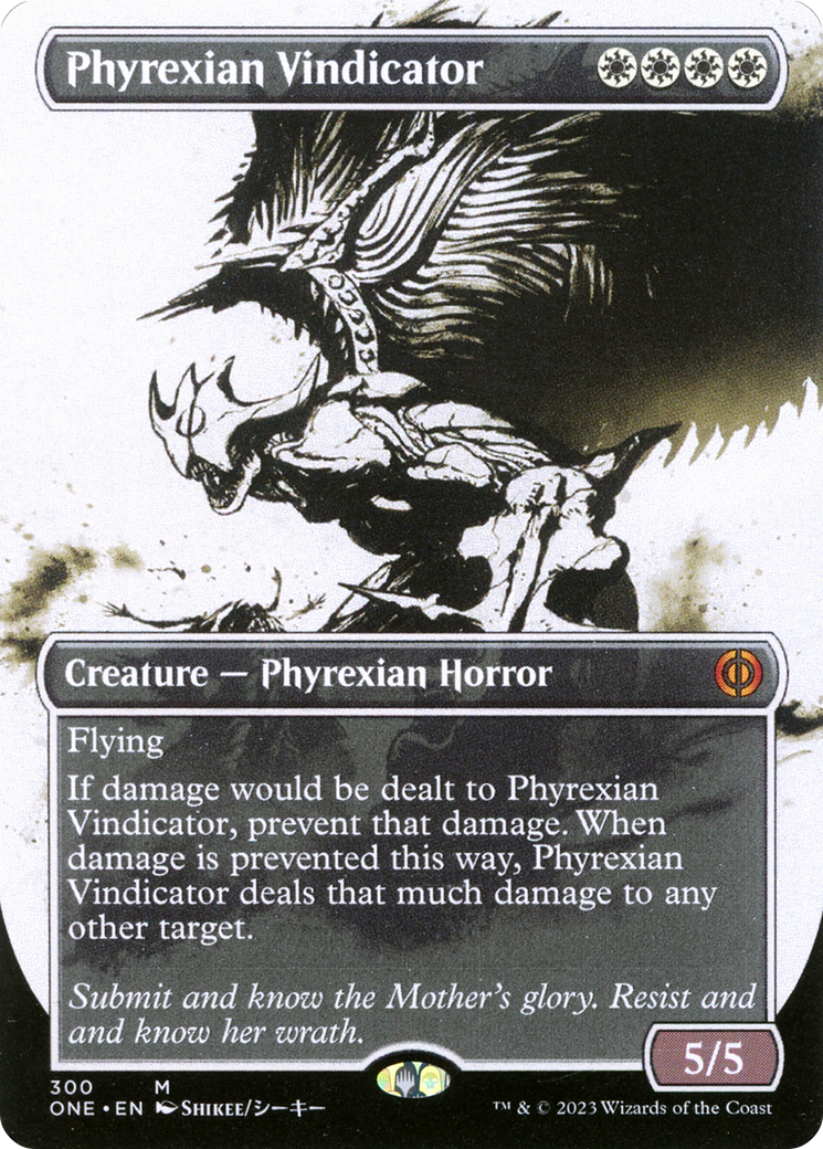 {R} Phyrexian Vindicator (Borderless Ichor) [Phyrexia: All Will Be One][ONE 300]