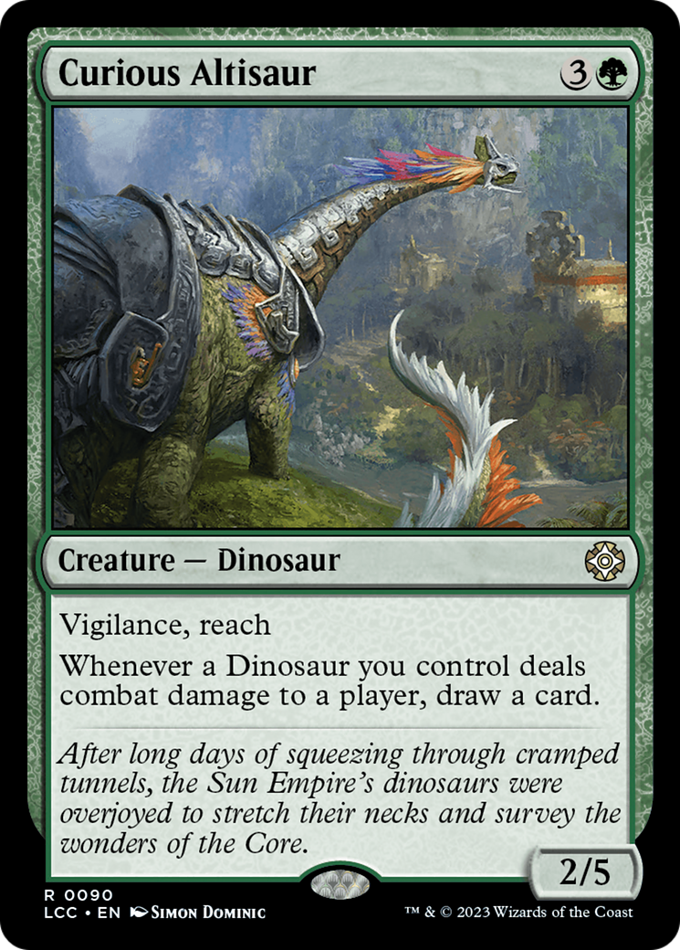 {R} Curious Altisaur [The Lost Caverns of Ixalan Commander][LCC 090]