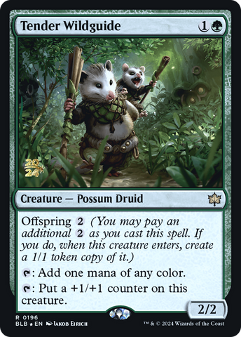 {@R} Tender Wildguide [Bloomburrow Prerelease Promos][PR BLB 196]