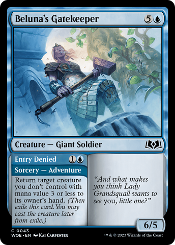 {@C} Beluna's Gatekeeper // Entry Denied [Wilds of Eldraine][WOE 043]