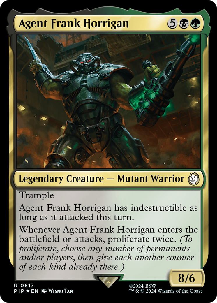 {R} Agent Frank Horrigan (Surge Foil) [Fallout][PIP 617]