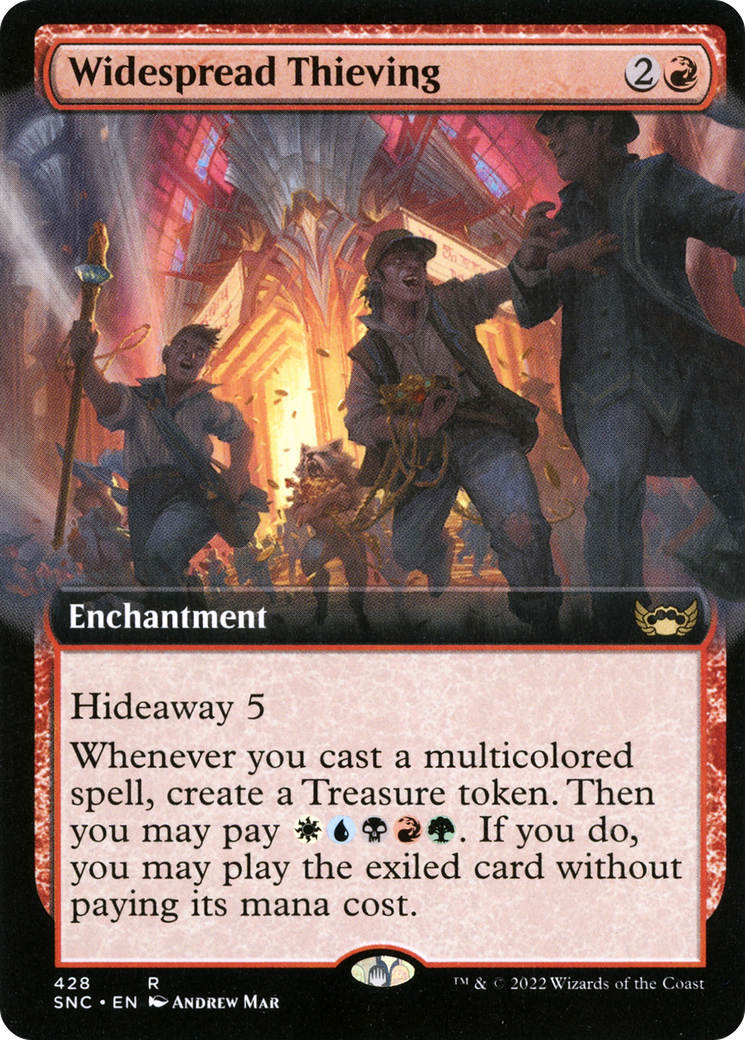 {R} Widespread Thieving (Extended Art) [Streets of New Capenna][SNC 428]