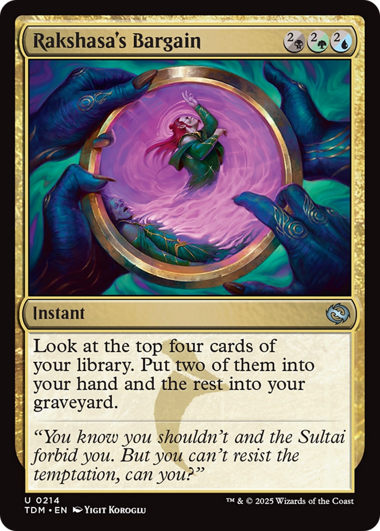 {@C} Rakshasa's Bargain [Tarkir: Dragonstorm][TDM 214]