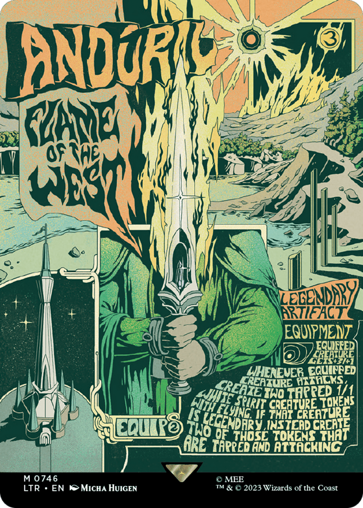 {R} Anduril, Flame of the West (Borderless Poster) [The Lord of the Rings: Tales of Middle-Earth][LTR 746]