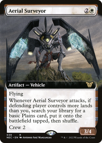 {R} Aerial Surveyor (Extended Art) [Kamigawa: Neon Dynasty Commander][NEC 039]