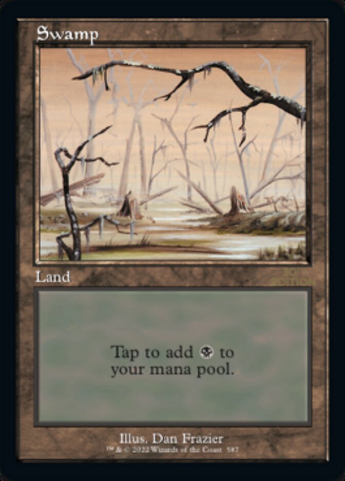 {B} Swamp (Retro) (587) [30th Anniversary Edition][30A 587]