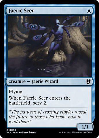 {C} Faerie Seer [Wilds of Eldraine Commander][WOC 092]