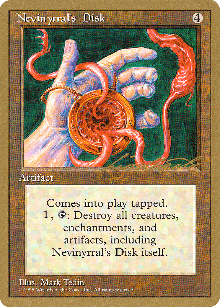 {R} Nevinyrral's Disk (Leon Lindback) [Pro Tour Collector Set][GB PTC LL338]