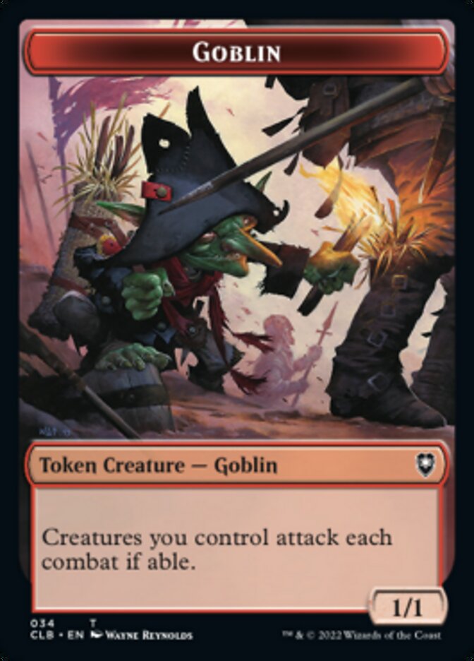 {T} Pirate // Goblin Double-sided Token [Commander Legends: Battle for Baldur's Gate Tokens][TCLB 037]