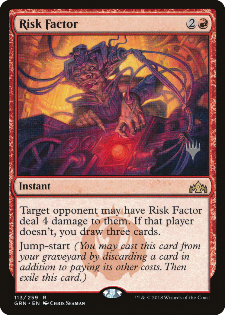 {R} Risk Factor (Promo Pack) [Guilds of Ravnica Promos][PP GRN 113]