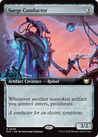 {@@ EOC R} Surge Conductor (Extended Art) [Edge of Eternities Commander][EOC 039]