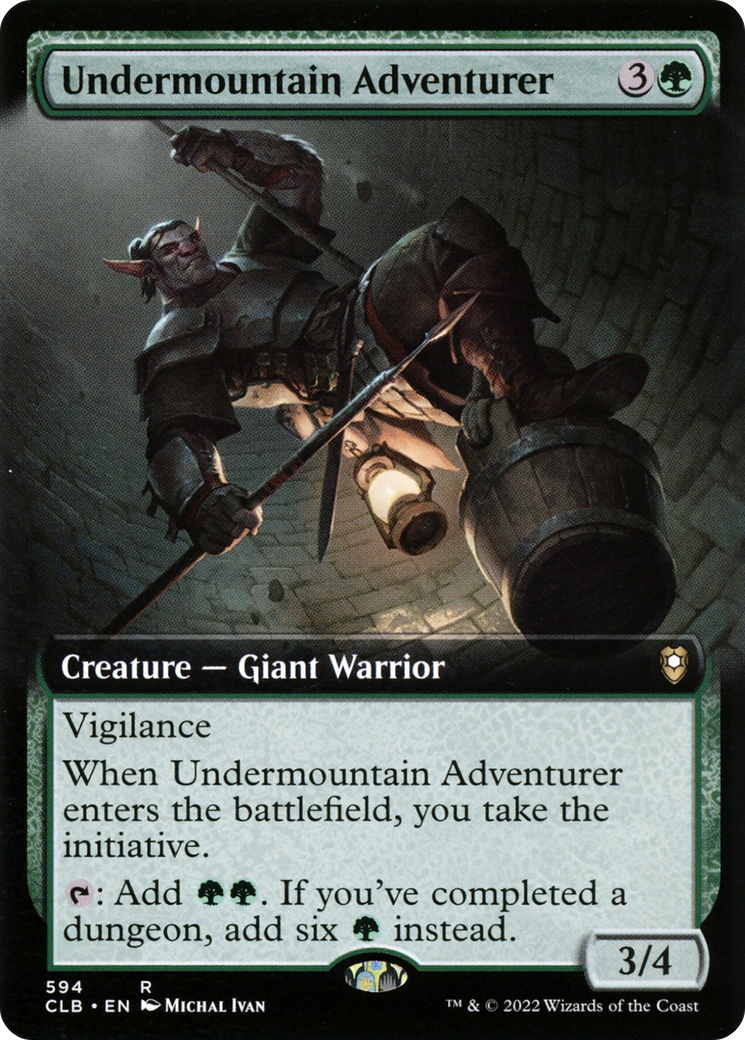 {R} Undermountain Adventurer (Extended Art) [Commander Legends: Battle for Baldur's Gate][CLB 594]