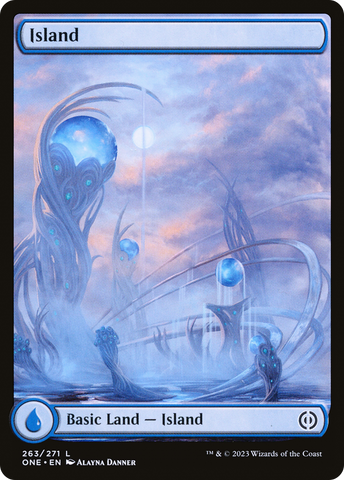 {B} Island (263) (Full-Art) [Phyrexia: All Will Be One][ONE 263]