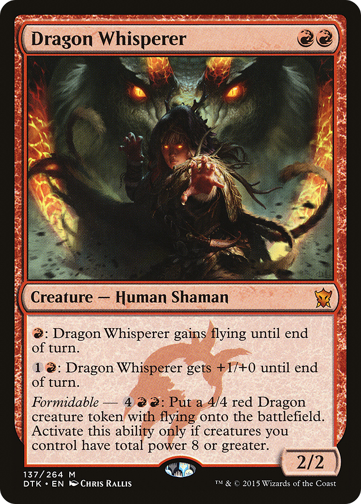 {R} Dragon Whisperer [Dragons of Tarkir][DTK 137] - Misty Mountain Games