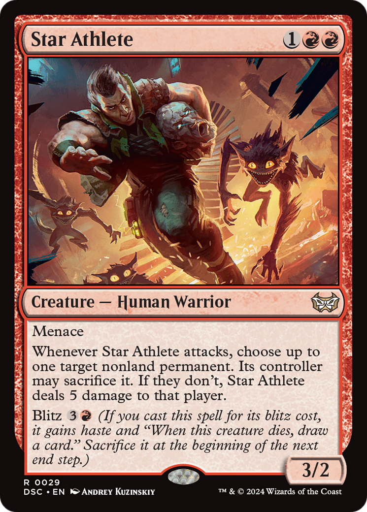 {R} Star Athlete [Duskmourn: House of Horror Commander][DSC 029]