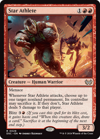 {R} Star Athlete [Duskmourn: House of Horror Commander][DSC 029]