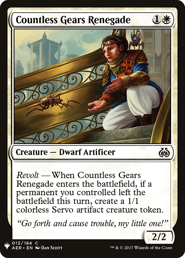 {C} Countless Gears Renegade [Mystery Booster][LS AER 013]