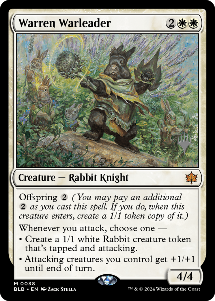 {@R} Warren Warleader (Promo Pack) [Bloomburrow Promos][PP BLB 038]