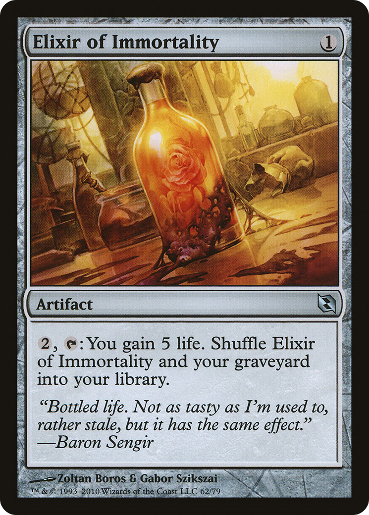 {C} Elixir of Immortality [Duel Decks: Elspeth vs. Tezzeret][DDF 062]
